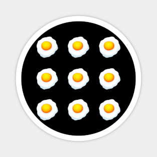 Fried Egg Pattern Magnet